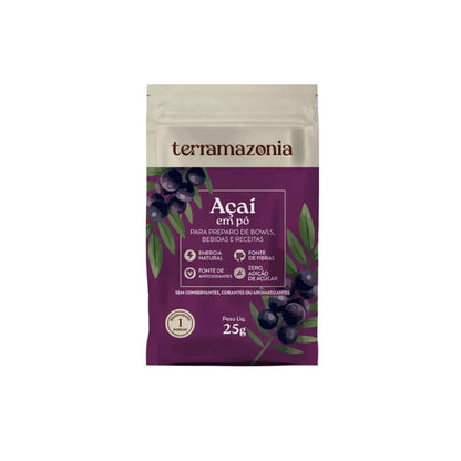 Açaí em Pó - Caixa com 10 sachês de 25g