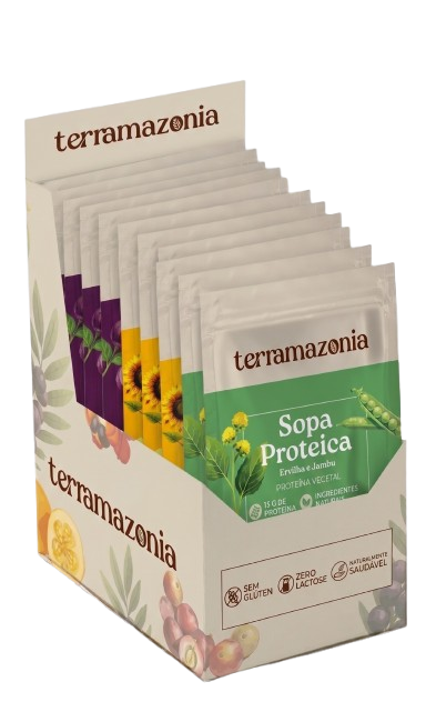 Mix de Sopas Proteicas - Caixa com 9 sachês de 40g