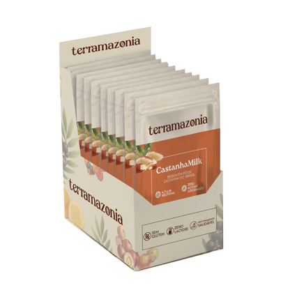 Castanha Milk - Caixa com 10 sachês de 25g