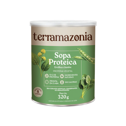 Sopa Proteica de Jambu com Ervilha - Caixa com 10 sachês de 40g