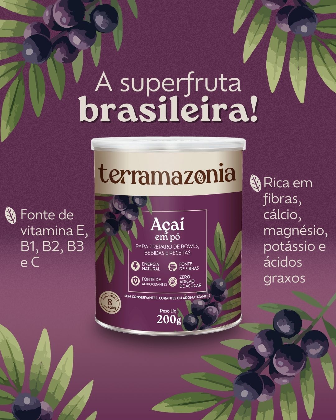 Açaí em Pó 200g