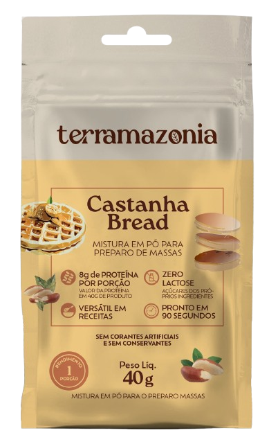 Castanha Bread - Caixa com 10 sachês de 40g