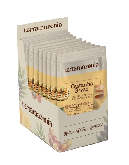 Castanha Bread - Caixa com 10 sachês de 40g