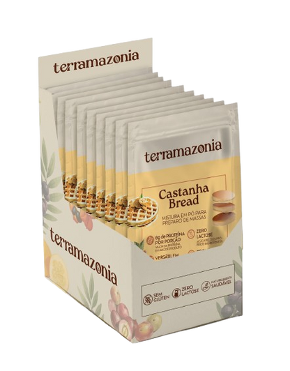 Castanha Bread - Caixa com 10 sachês de 40g