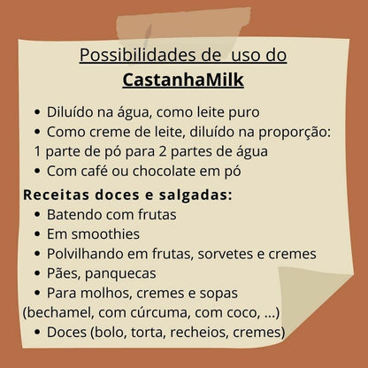 Castanha Milk - Caixa com 10 sachês de 25g