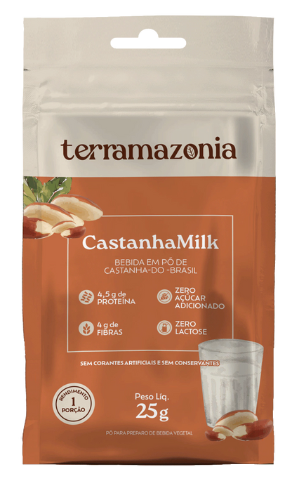 Castanha Milk - Caixa com 10 sachês de 25g